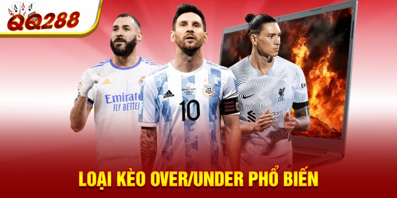 Loại kèo Over/Under phổ biến Loại kèo Over/Under phổ biến